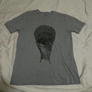 Drive By Press New York Atlanta Basketball City Charcoal Adult Unisex T-Shirt L